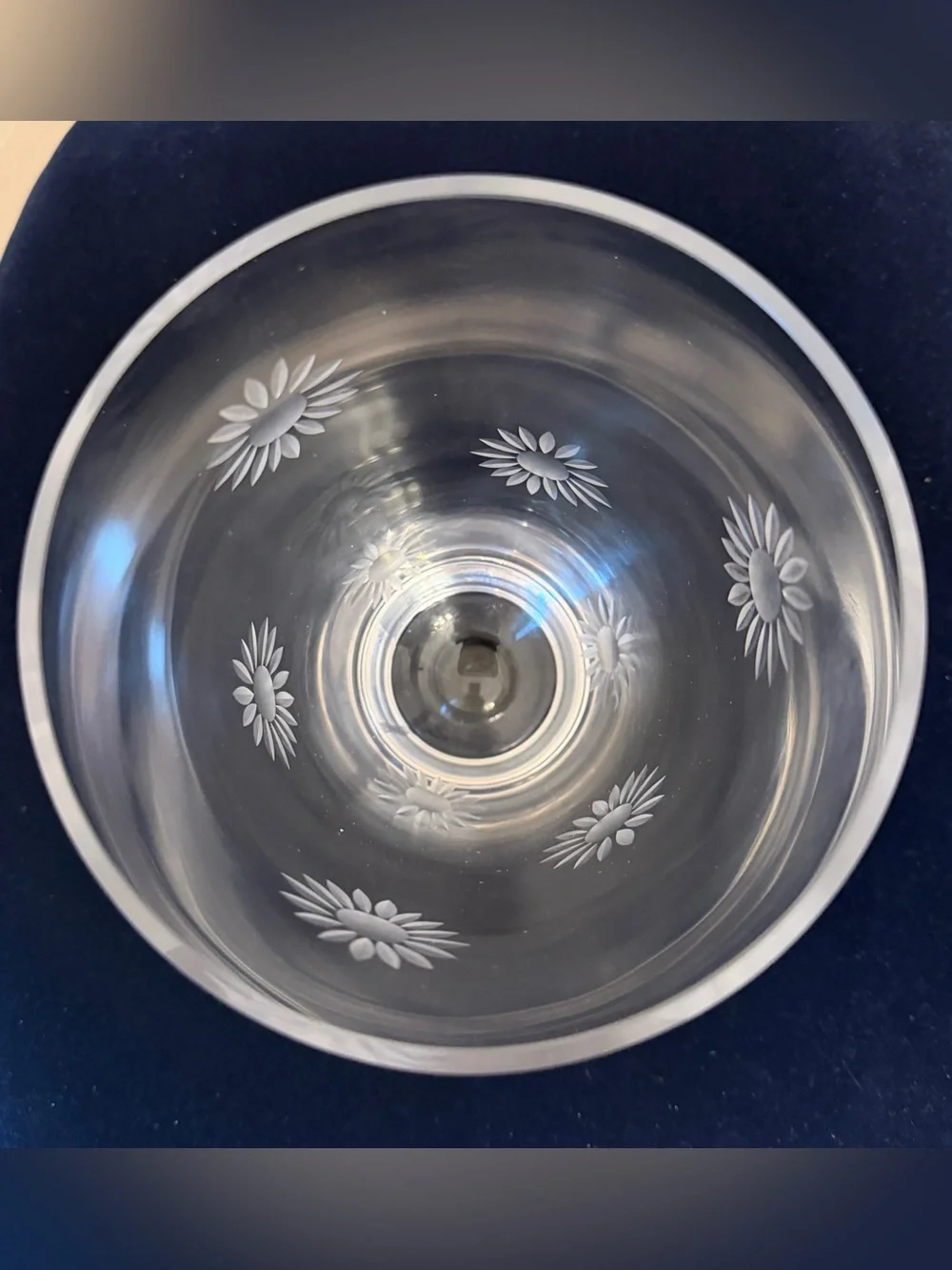 Vintage Clear Glass 8.5